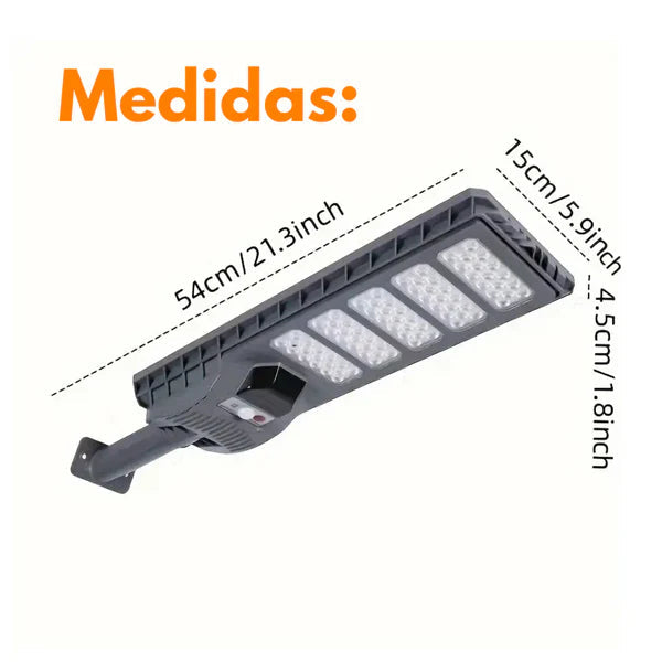 Pack 2 Focos LED Solar 500 Watts Con Sensor De Movimiento y Control Remoto IP65