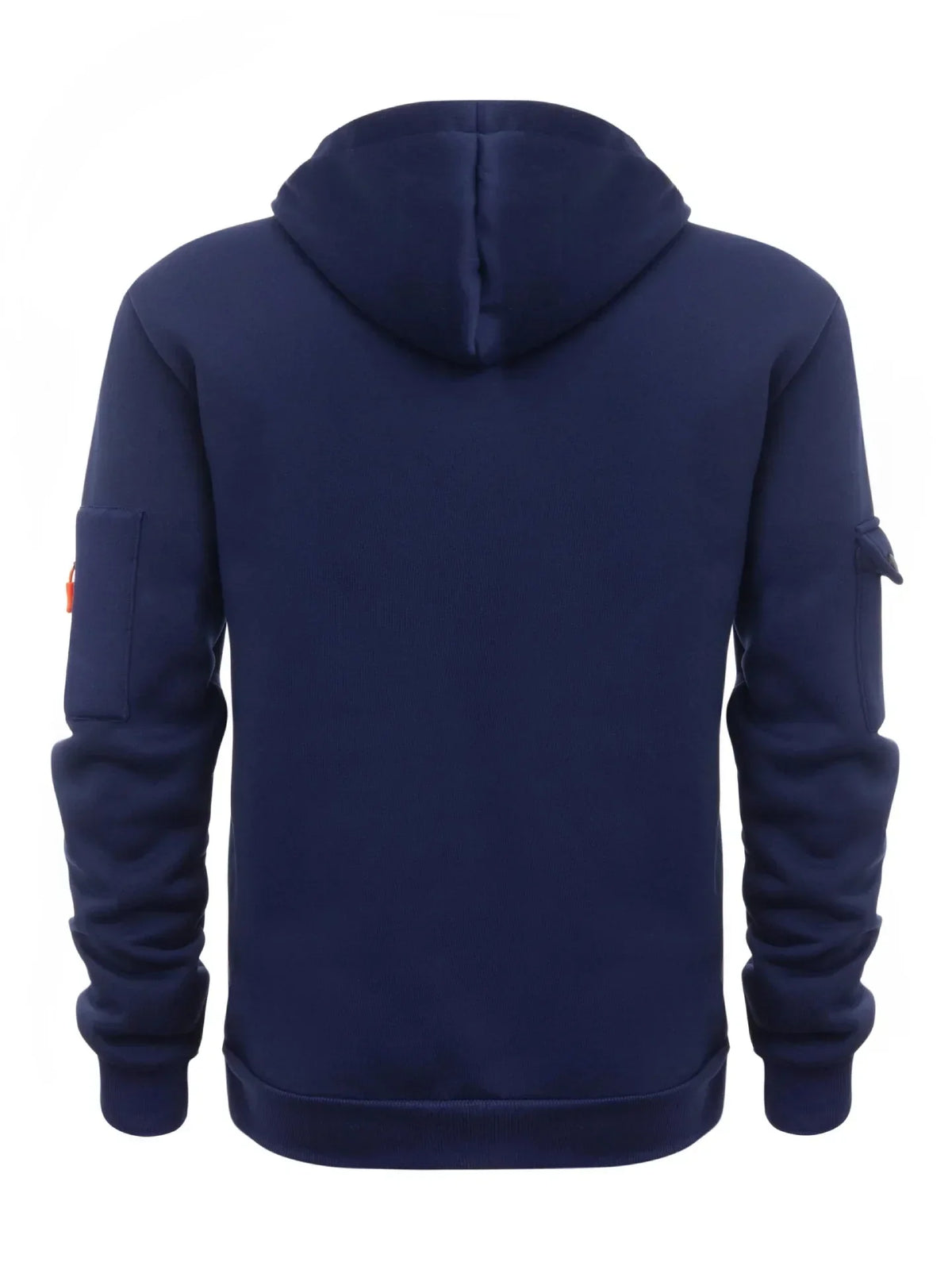 Sudadera Con Capucha Con Múltiples Bolsillos Cremallera Suelta Casual