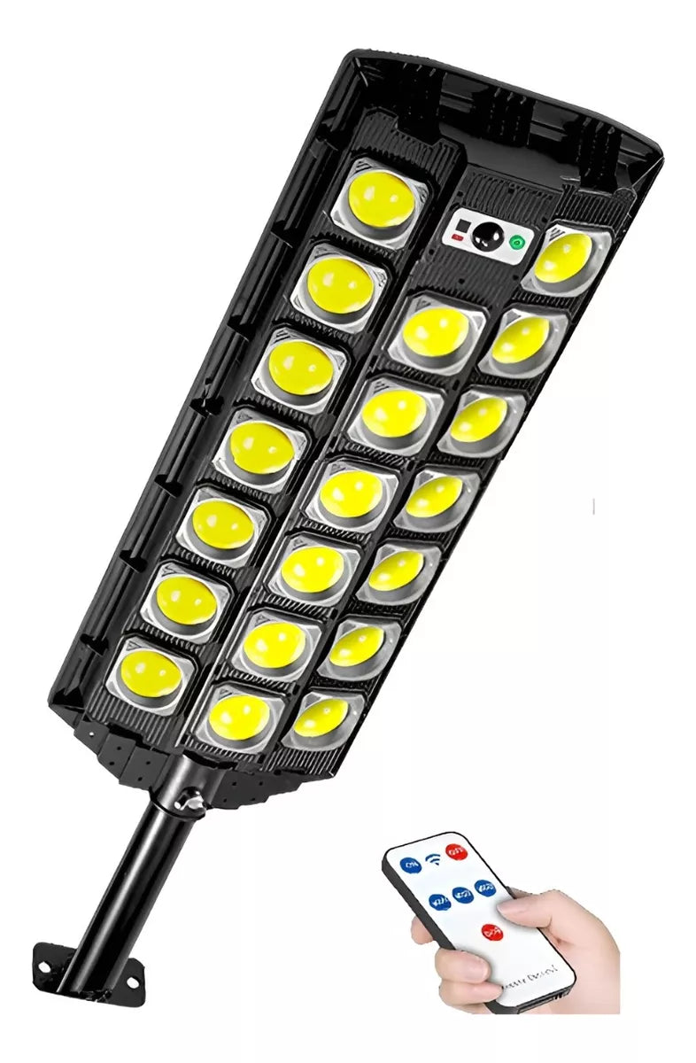 Foco LED Solar 1200 Watts Premium Con Sensor De Movimiento IP66 Ultra Potente De Alta Calidad